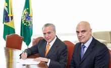 (Brasília - DF, 22/02/2017). Presidente Michel Temer durante encontro com o novo Ministro do STF, Alexandre de Moraes. Foto: Valdenio Vieira/PR
